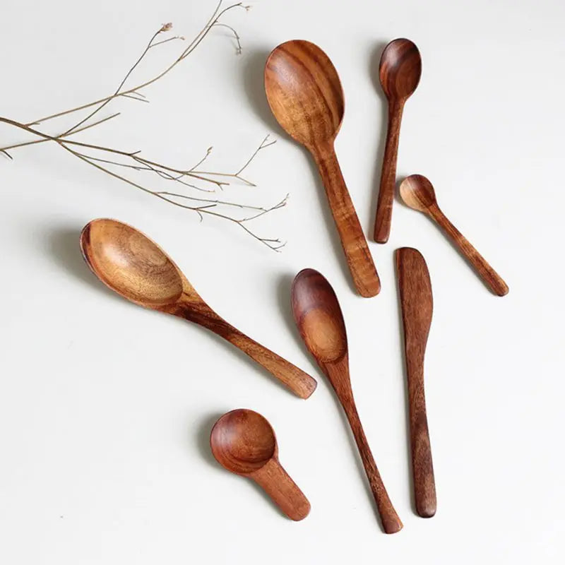 Teak Natürliche Holz Löffel
