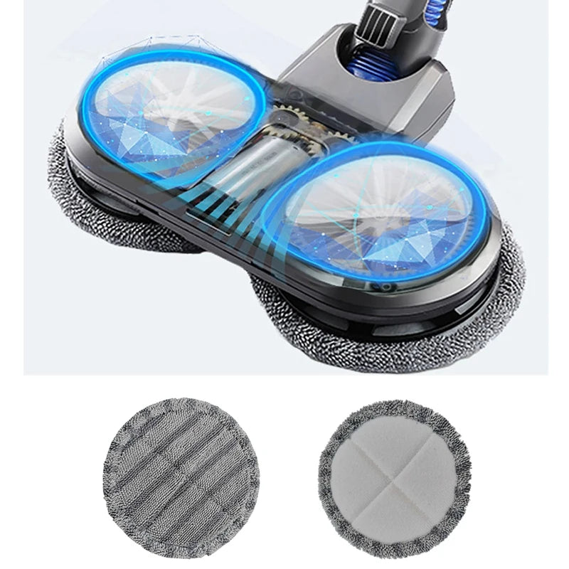 Elektrischer Mopp-Wassertank für Dyson Staubsauger V7 V8 V10 V11 Ersatz-Elektromopp-Kopfbürste mit 6 Wischpads