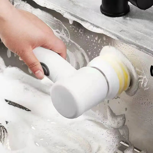 Elektrische Reinigungsbürste Handküchenreiniger Schnurloser Spin Scrubber Badezimmer Wiederaufladbare Scheuerbürste Dusche zum Reinigen