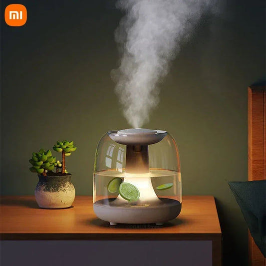 Xiaomi Mijia Usb Humidifier Transparent Water Tank Add Fruit Home Cute Ultrasonic Jellyfish Seven Color Night Light Humidifier