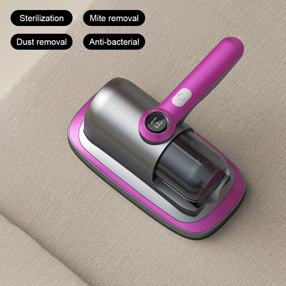 Mattress Vacuum Cleaner Cordless UV Bed Vacuum Cleaner Multifunction UV Mite Remover 2 Gear LCD Display for Bed Mattress Pillow