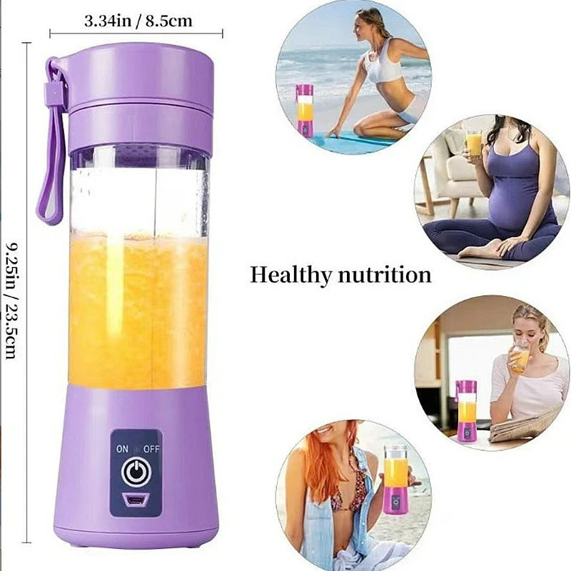 Elektrischer Mini-Saft-Shake-Mixer, tragbarer Mini-Wirbelwind-Saftbecher, aufladend, Mini-Edition, Fruchtsaftmaschine, 6 Klingen