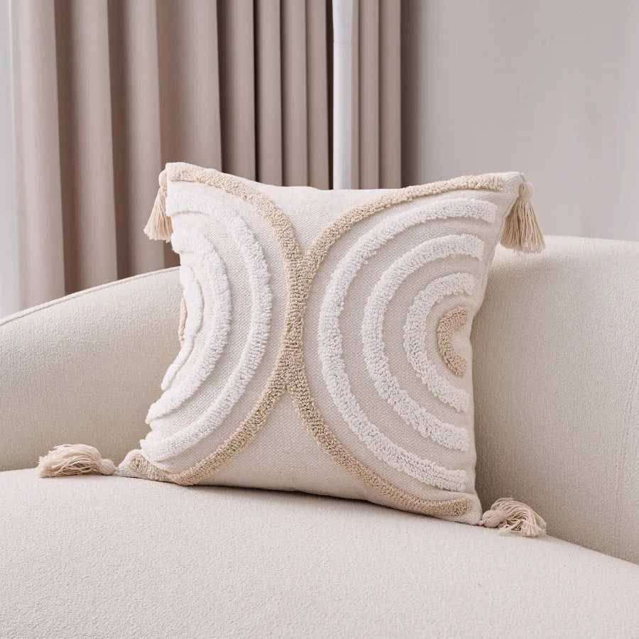 Nordischer Stil Beige Grau Kissenbezug