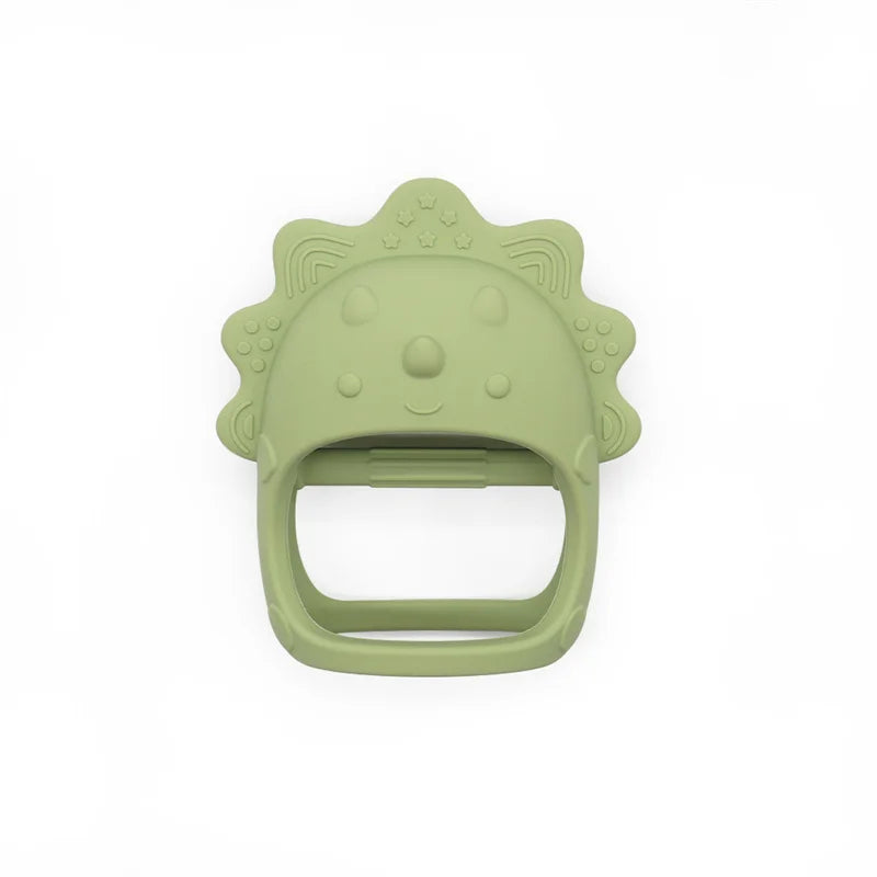 Neue Design Weiche Silikon Beißringe Für Baby Neugeborenen Ausbildung Grip Baby Spielzeug Anhänger Kauen Zahnen Für Baby Zubehör Spielzeug