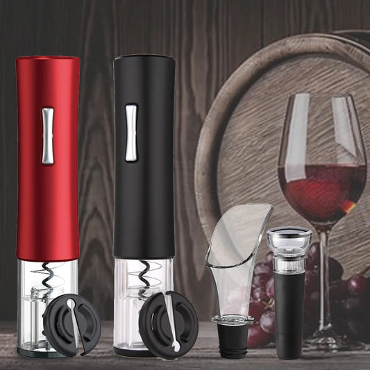 Elektrischer Rotweinöffner für Rotwein, Folienschneider, automatischer Flaschenöffner mit Aufbewahrung, Küchenzubehör, Gadgets, Flaschenöffner