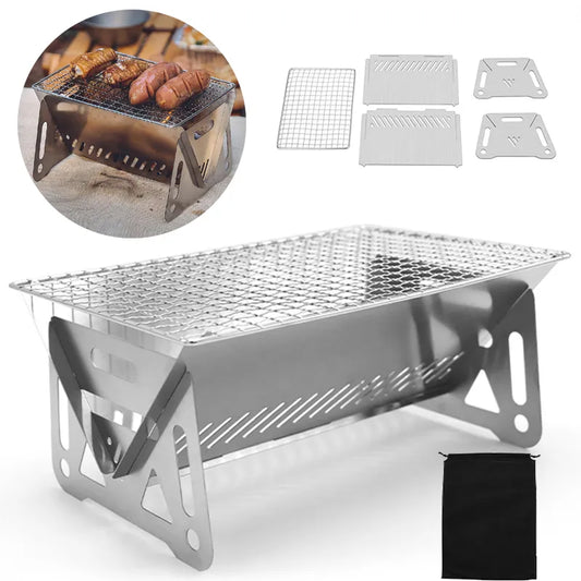 Tragbarer klappbarer Grill