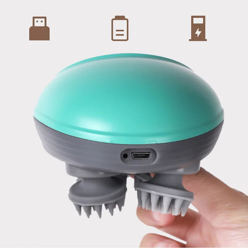 Elektrische Kopf Silikon Massagegerät mit USB
