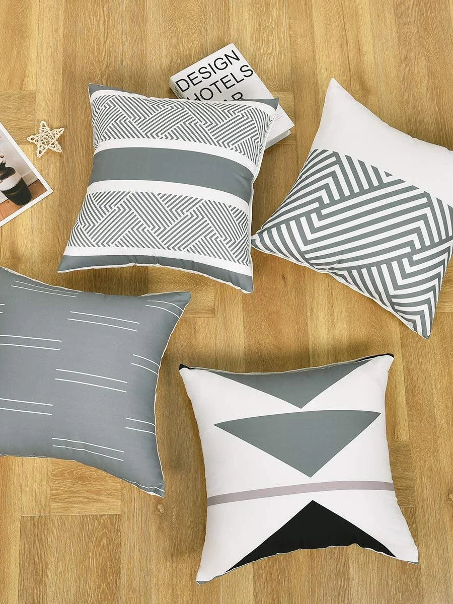 weiße geometrische Kissenbezug Home Dekoration Wohnzimmersofa