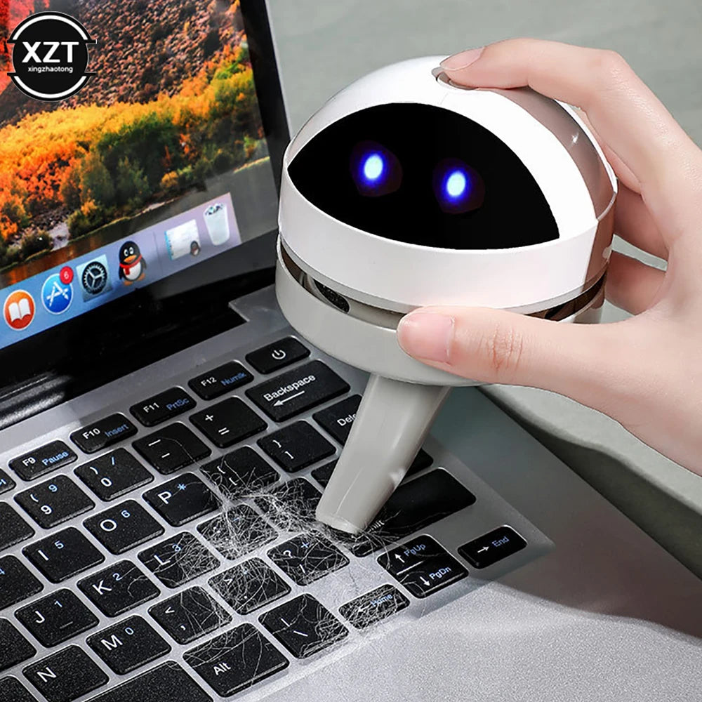 Mini Handheld Vacuum Cleaner New Desk Table Dust Vacuum USB Table Sweeper Desktop With Clean Brush For Home Office School Crumbs