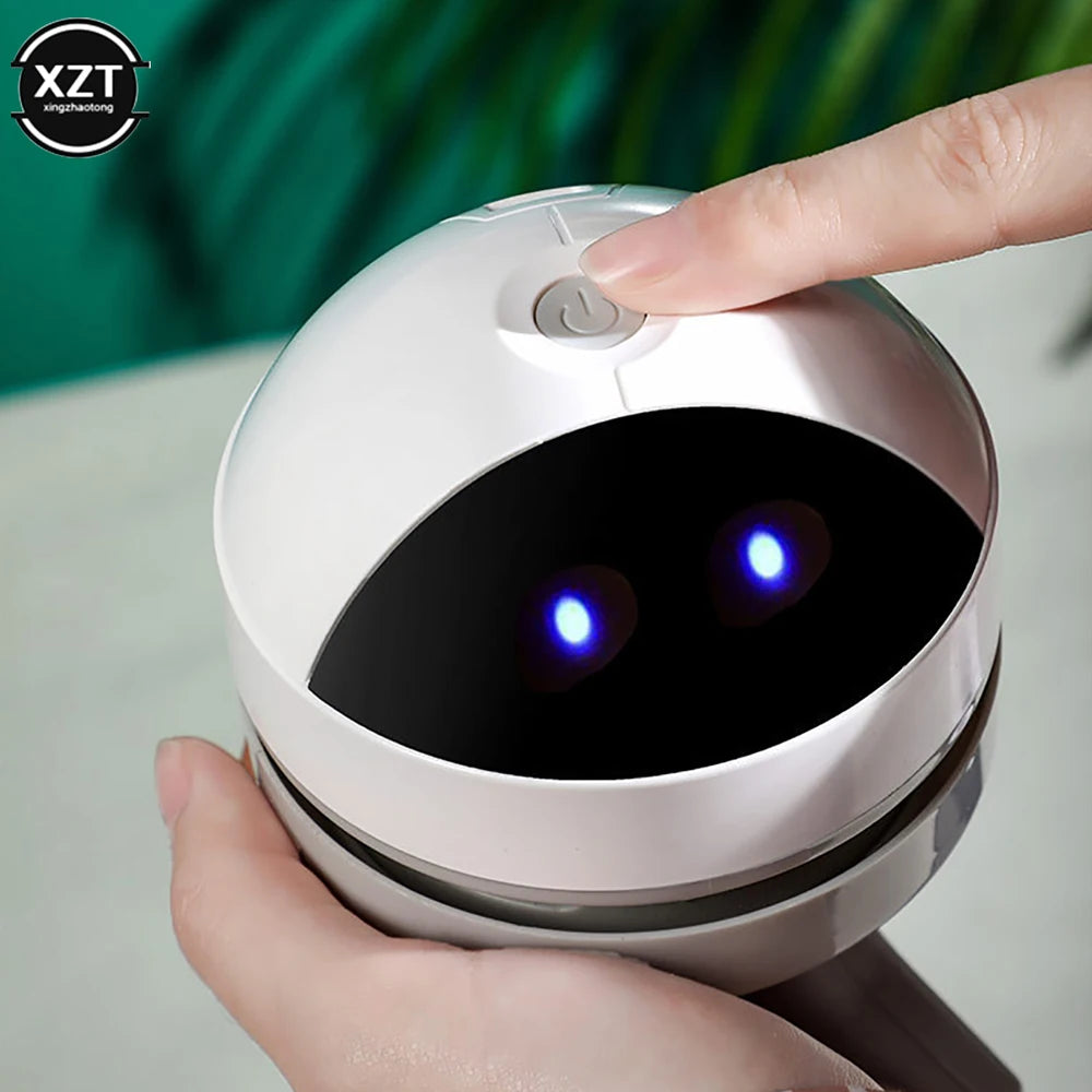 Mini Handheld Vacuum Cleaner New Desk Table Dust Vacuum USB Table Sweeper Desktop With Clean Brush For Home Office School Crumbs