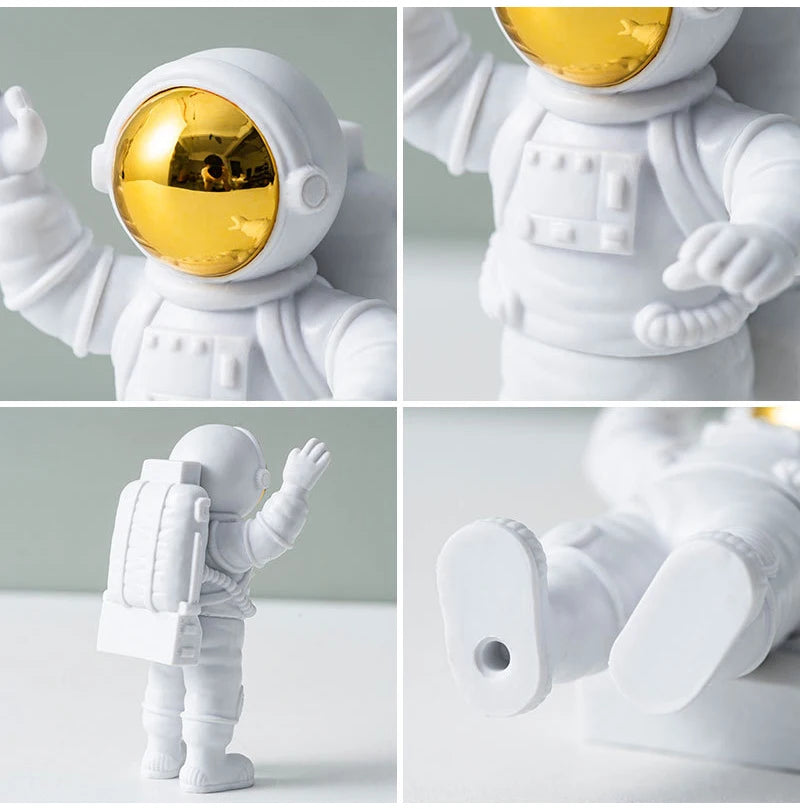 3Pcs Kreative Harz Astronaut Ornament Figur Statue Spaceman Desktop Decor Modellierung Kinder Geschenk Hause Dekoration
