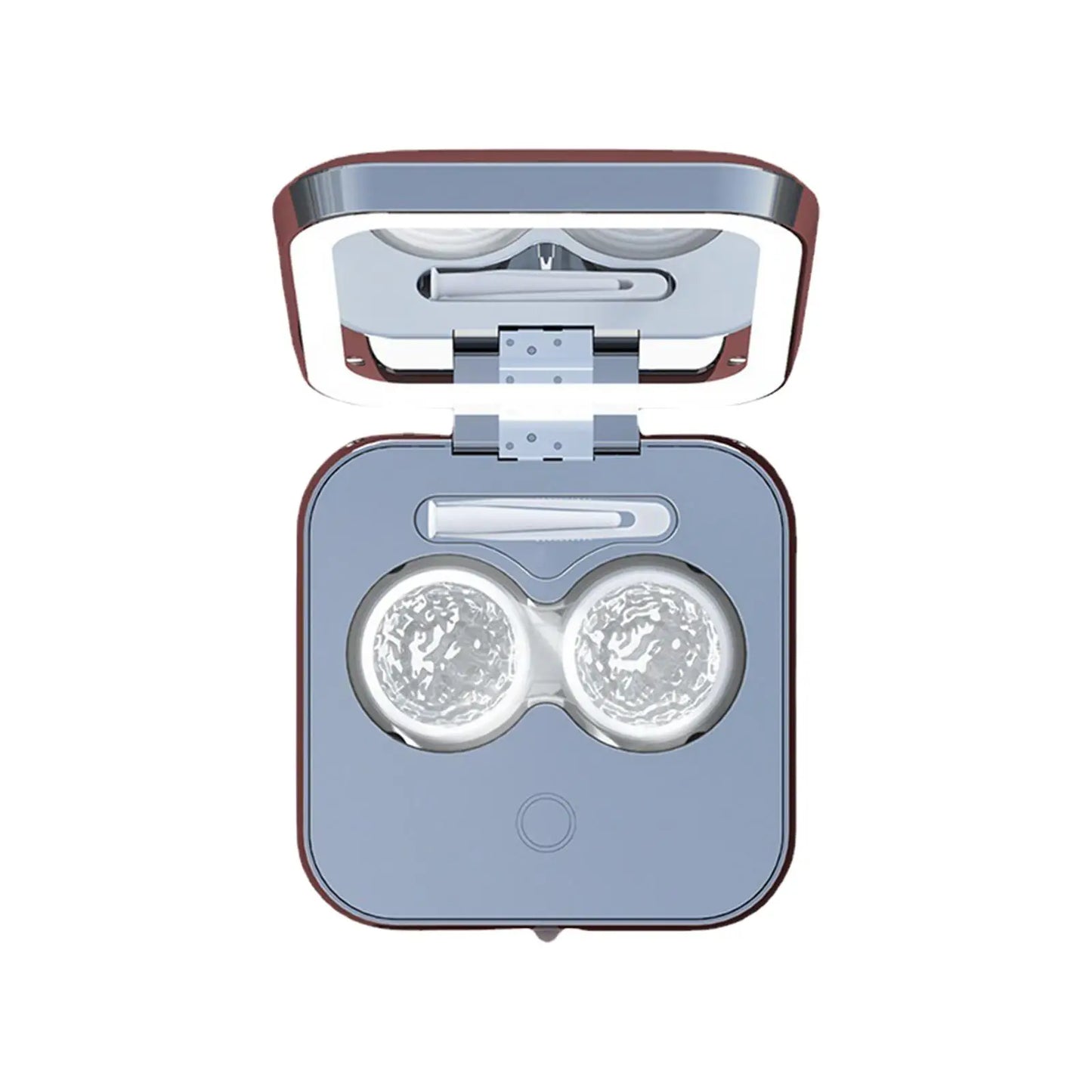 Contact Lens Ultrasonic Cleaning Machine Eye Contact Lens Case USB Rechargeable Small Size Travel with Mirror Cleaner Container