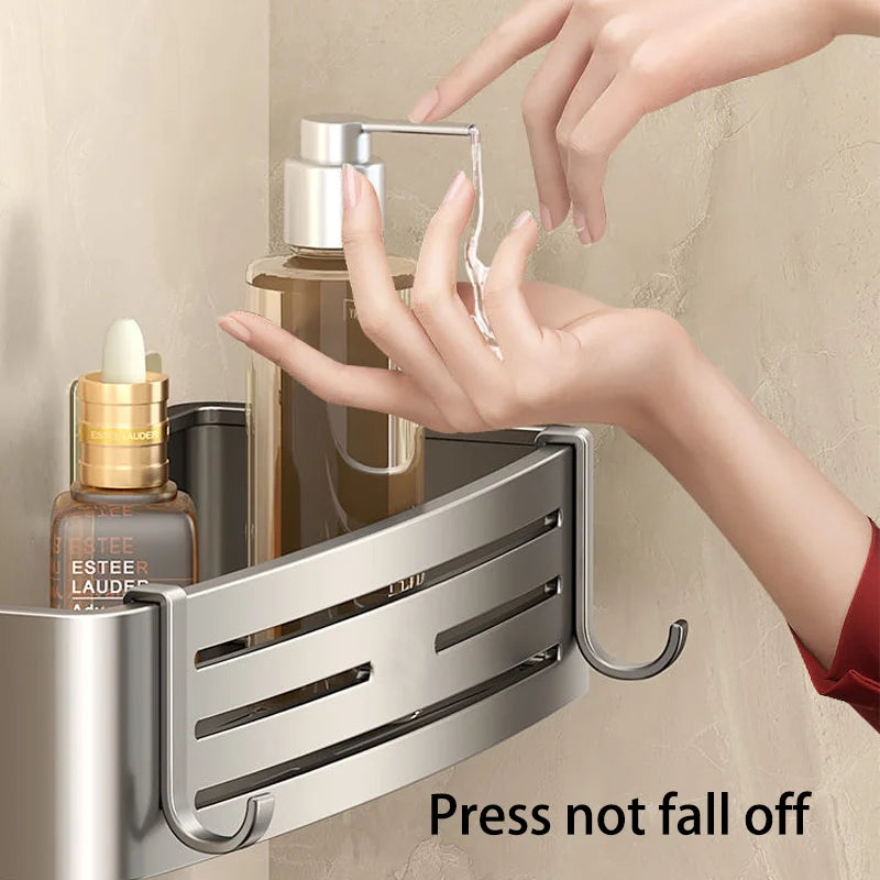 Aluminium -Badezimmerregale Wandtuchregal montiert Dusche
