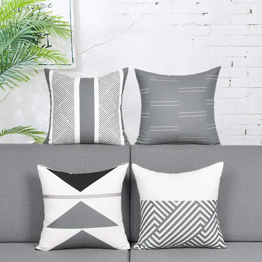 weiße geometrische Kissenbezug Home Dekoration Wohnzimmersofa