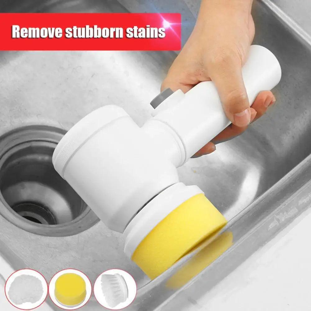 Elektrische Reinigungsbürste Handküchenreiniger Schnurloser Spin Scrubber Badezimmer Wiederaufladbare Scheuerbürste Dusche zum Reinigen