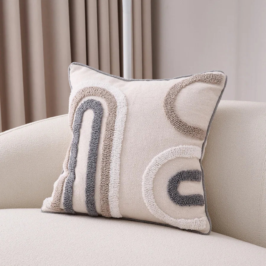 Nordischer Stil Beige Grau Kissenbezug