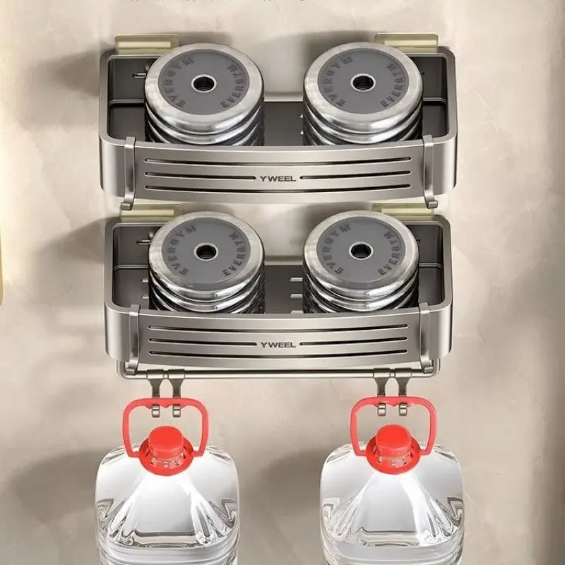 Aluminium -Badezimmerregale Wandtuchregal montiert Dusche