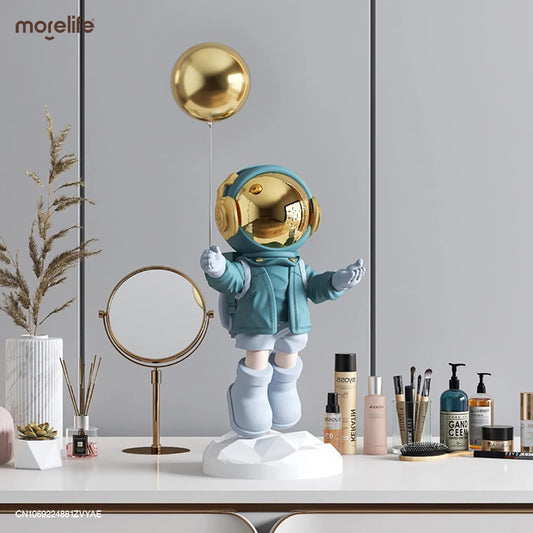 Home Decor Modern Fashion Art Astronaut Statue Resin Crafts Sculpture Creative Corridor Light Indoor Floor Decoration Ornaments