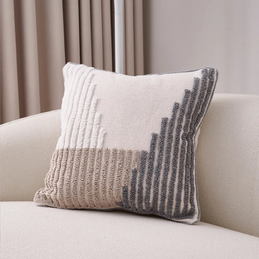 Nordischer Stil Beige Grau Kissenbezug