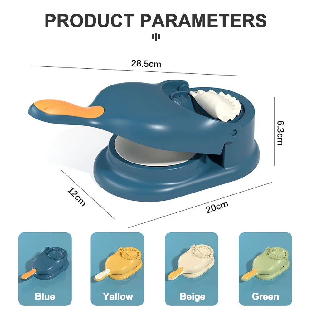 Simple Dumpling Making 2 in1 Dumplings Maker Bolinho de massa Mold Skin Wrapper Mould Dough Press Kitchen Tool Dumpling Cuisine