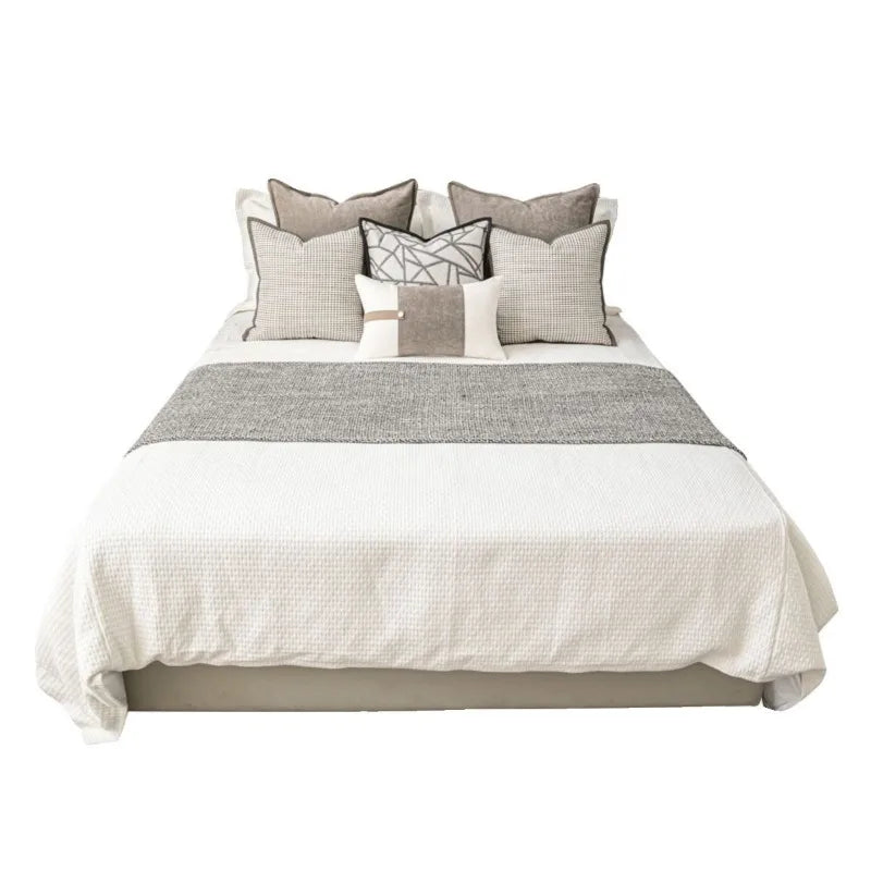 Kissenbezug, modern, modisch, für Zimmer, Bett, Sofa, Heimdekoration, Baumwollleinen, Hotel-Kissenbezug, weich und bequem, passend
