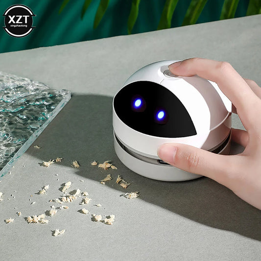 Mini Handheld Vacuum Cleaner New Desk Table Dust Vacuum USB Table Sweeper Desktop With Clean Brush For Home Office School Crumbs