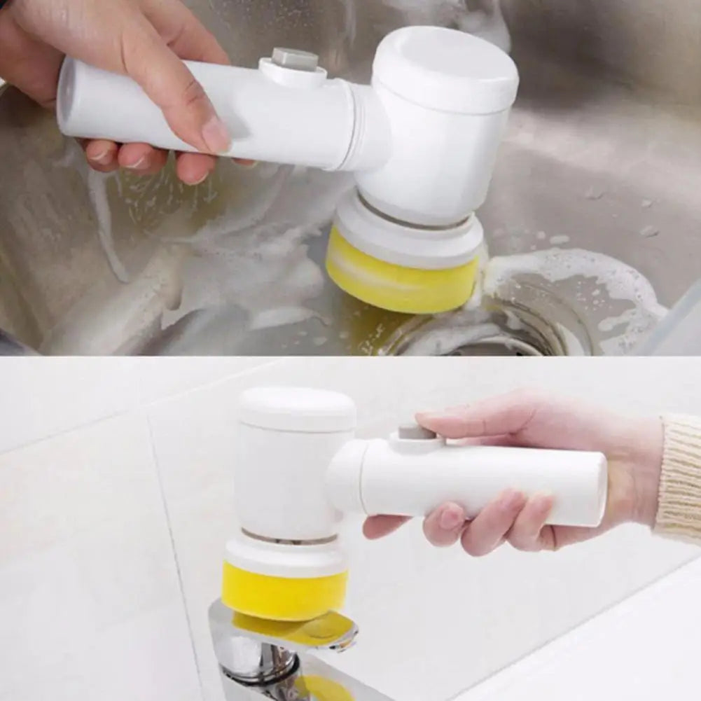 Elektrische Reinigungsbürste Handküchenreiniger Schnurloser Spin Scrubber Badezimmer Wiederaufladbare Scheuerbürste Dusche zum Reinigen
