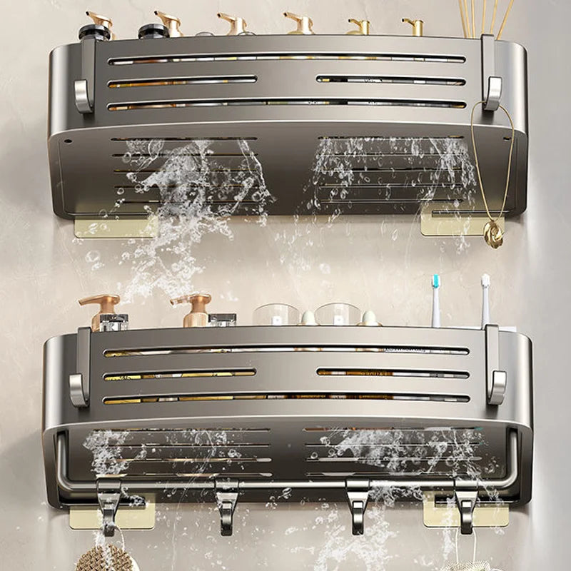 Aluminium -Badezimmerregale Wandtuchregal montiert Dusche