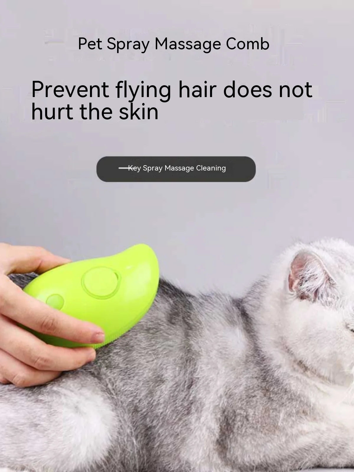 Haustier elektrische Spray Massage Kamm
