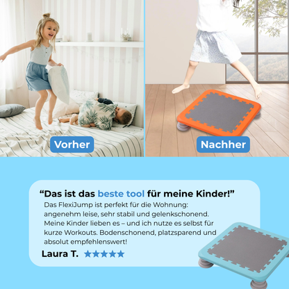 FlexiJump - Mini Trampolin "Bewegung, Spaß & Fitness für Kinder & Eltern in einem"