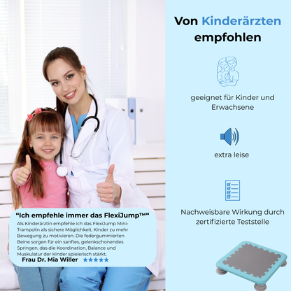 FlexiJump - Mini Trampolin "Bewegung, Spaß & Fitness für Kinder & Eltern in einem"