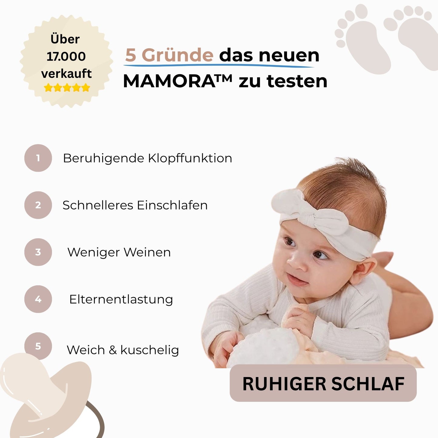 Baby Beruhigungs Kissen Mamora