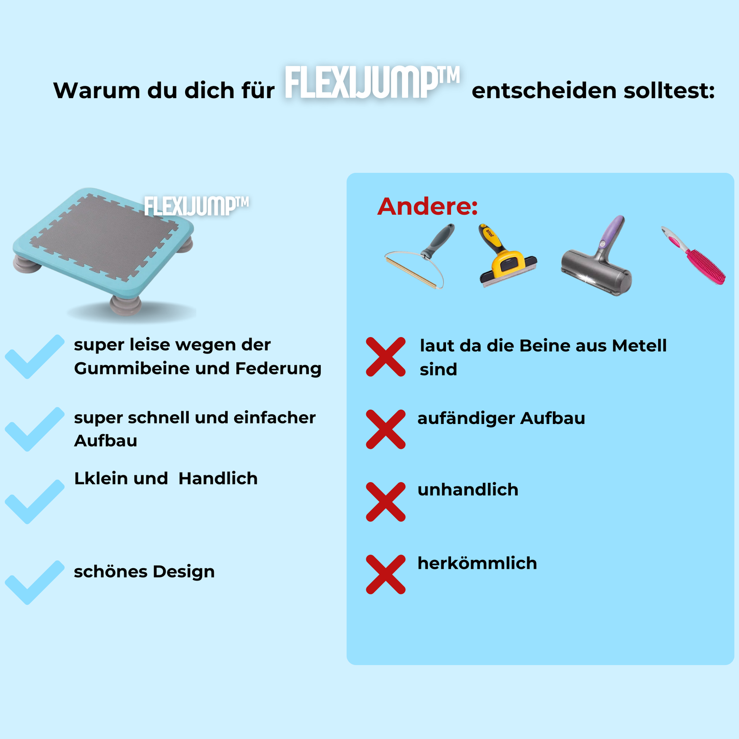 FlexiJump - Mini Trampolin "Bewegung, Spaß & Fitness für Kinder & Eltern in einem"