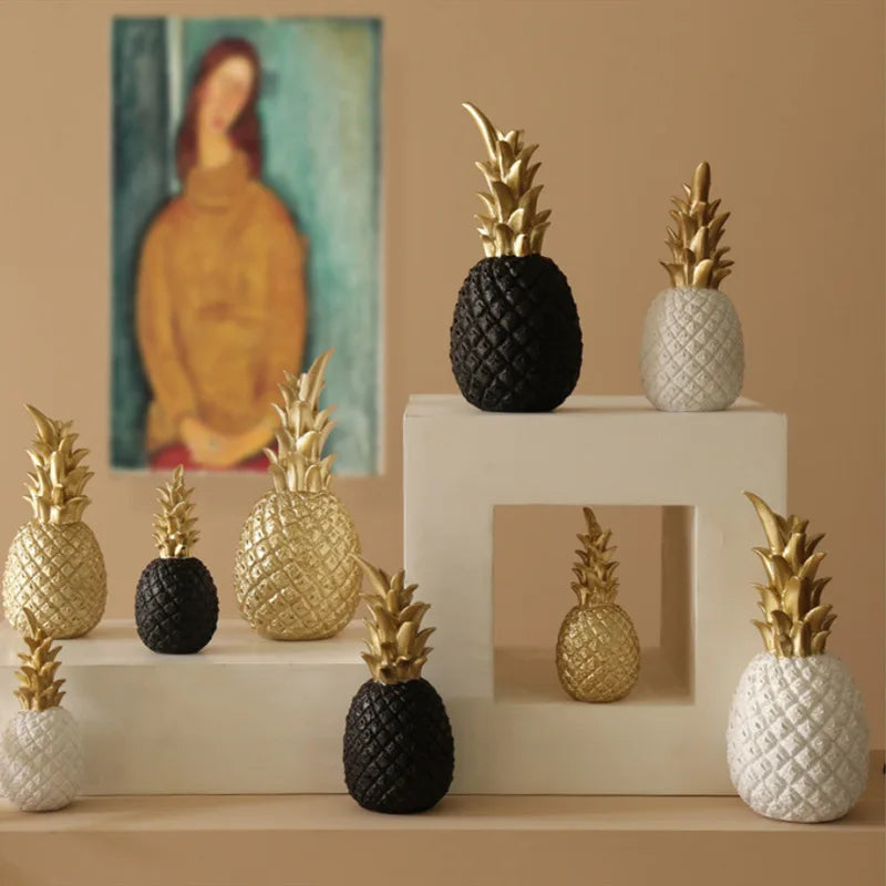 Gold Ananas Handwerk Dekoration kreative nordische Frucht Ananas Ananas Form Home Living