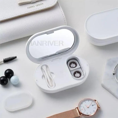Ultrasonic Cleaner Contact Lens Cleaning Machine Colored Contact Lens Accessories Sonic Washing Case Magnetic Charging