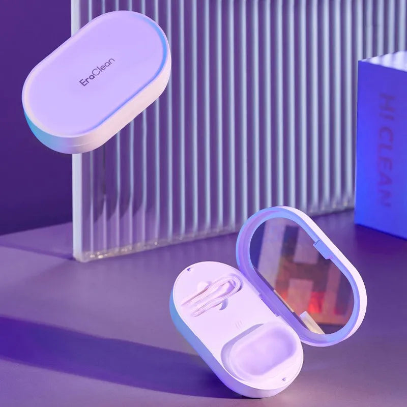 Ultrasonic Cleaner Contact Lens Cleaning Machine Colored Contact Lens Accessories Sonic Washing Case Magnetic Charging