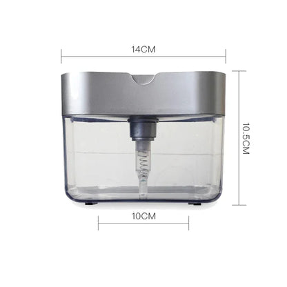 Automatic Liquid Soap Dispensers Soap Box Sponge Kitchen Dishwasher Manual Press Detergent Container Organizer Kitchen Gadgets
