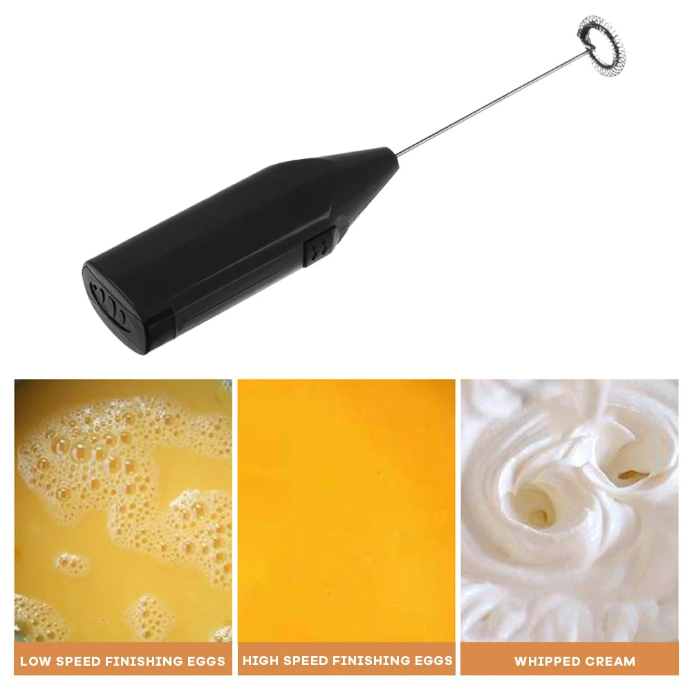 Whisk Mixer Foamer Battery Operated Milk Wand Mixer Frother Kitchen Cooking Tools Coffee Beater Easy To Clean for Hot Drink