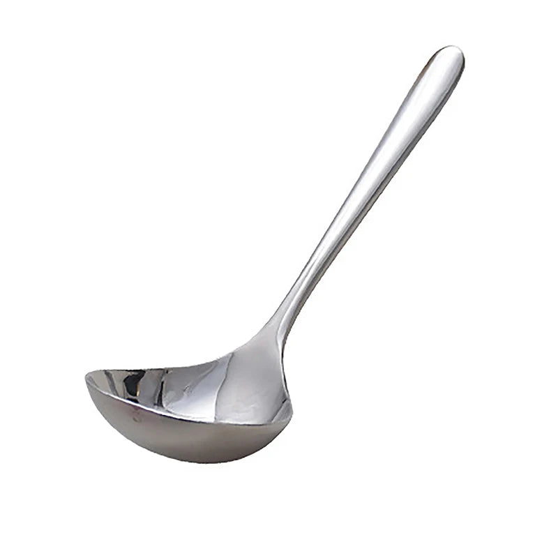 Stainless Steel Big Head Round Spoon Net Red Golden Dinner Long Handle Stirring Dessert Spoons For Kitchen Accessories Gadgets