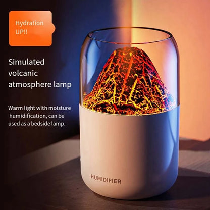 Humidifier Cool Flame Lamp Mini Silent Desktop Ambient Lamp Humidifier Aromatherapy Machine