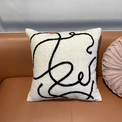 Stickkissen bedeckt die nordische moderne Einfachheit